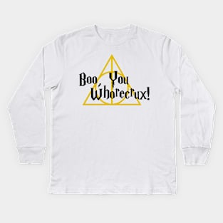 Boo, You Whorecrux! Kids Long Sleeve T-Shirt